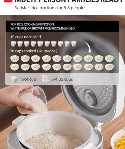 Alternative view of TOSHIBA Rice Cooker Heritage Bento Box, Digital Control, 10-Cup Uncooked Rice Capacity, 9 Functions with 3D Heating and 24-Hour Auto Keep Warm