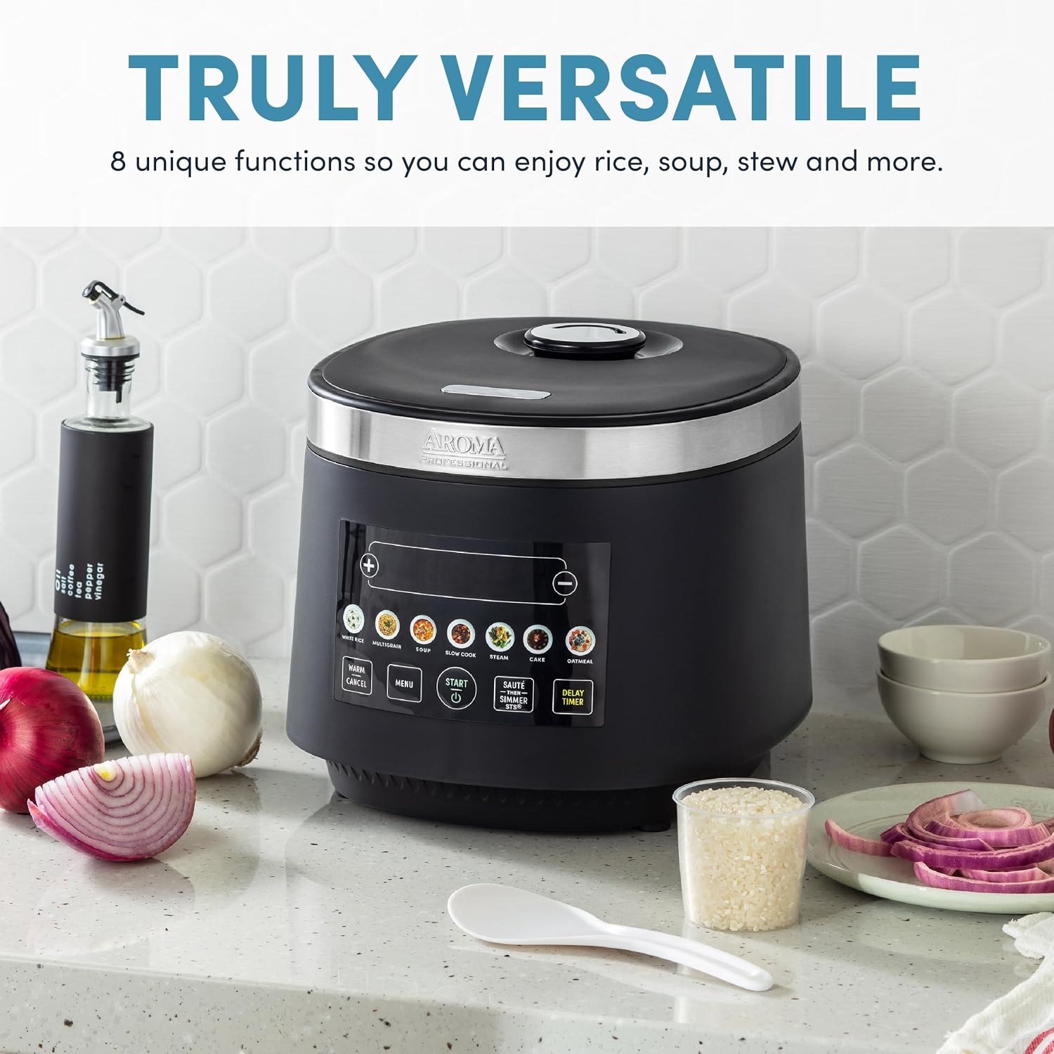 AROMA® CoreCoat™ Smart Digital Rice Cooker and Multicooker, 10-Cup (Uncooked) / 20-Cup (Cooked), with 8 Modes and PFSA-free, Non-Stick Ceramic Coating - Image 6
