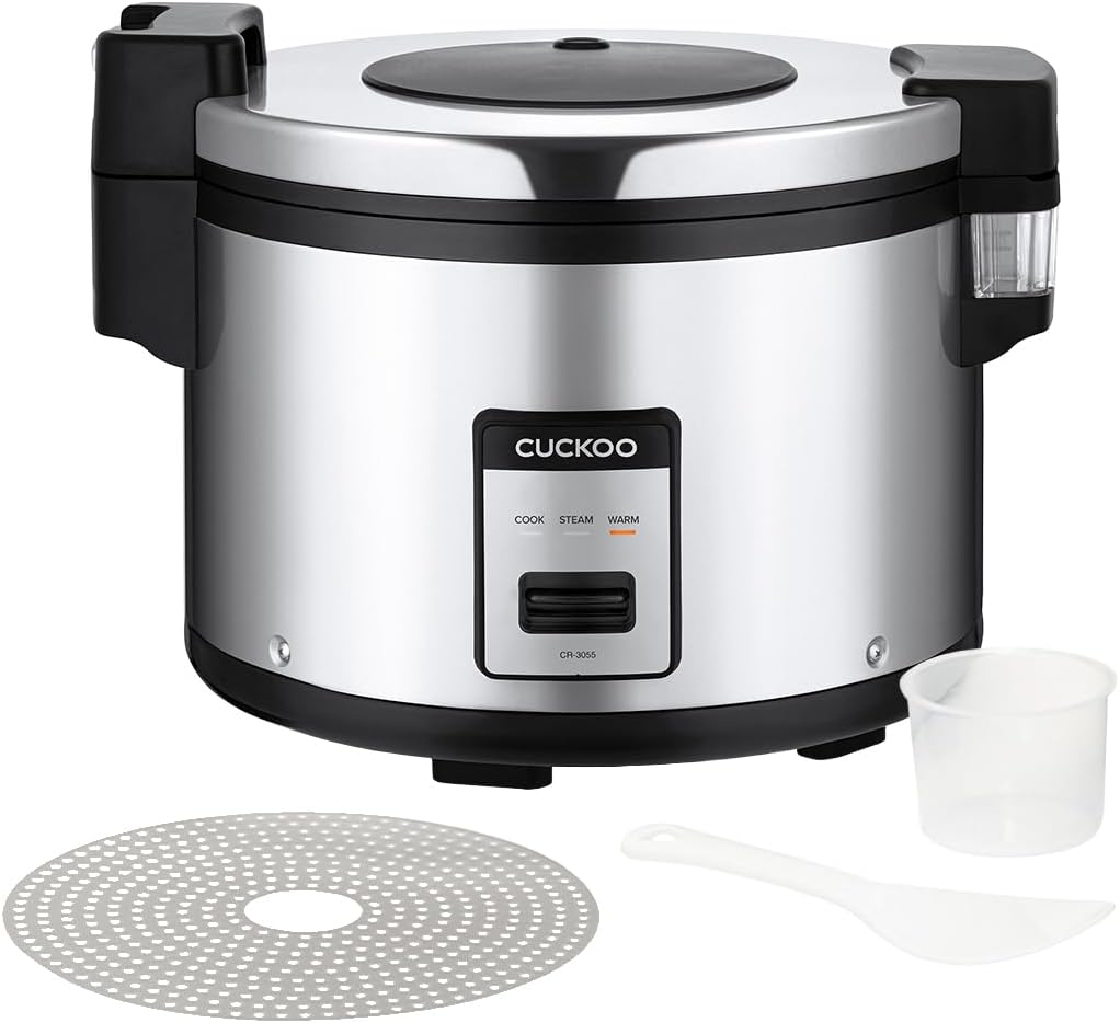 CUCKOO Commercial Rice Cooker and Warmer, 60-Cup Cooked, CR-3055 - 1