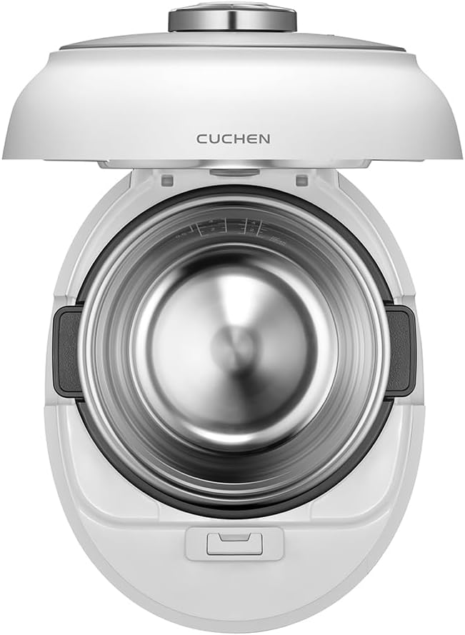 Cuchen 10-Cup Premium IH Pressure Rice Cooker with 316Ti Stainless Steel Inner Pot, 2.1 Bar High Pressure for Multi-Grain & Canning, Auto Steam Clean, White (CRT-RPD1010IEWUS) - Image 4