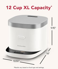 Alternative view of KitchenAid XL 12 Cup Grain and Rice Cooker, Integrated Scale, KGC2254PL