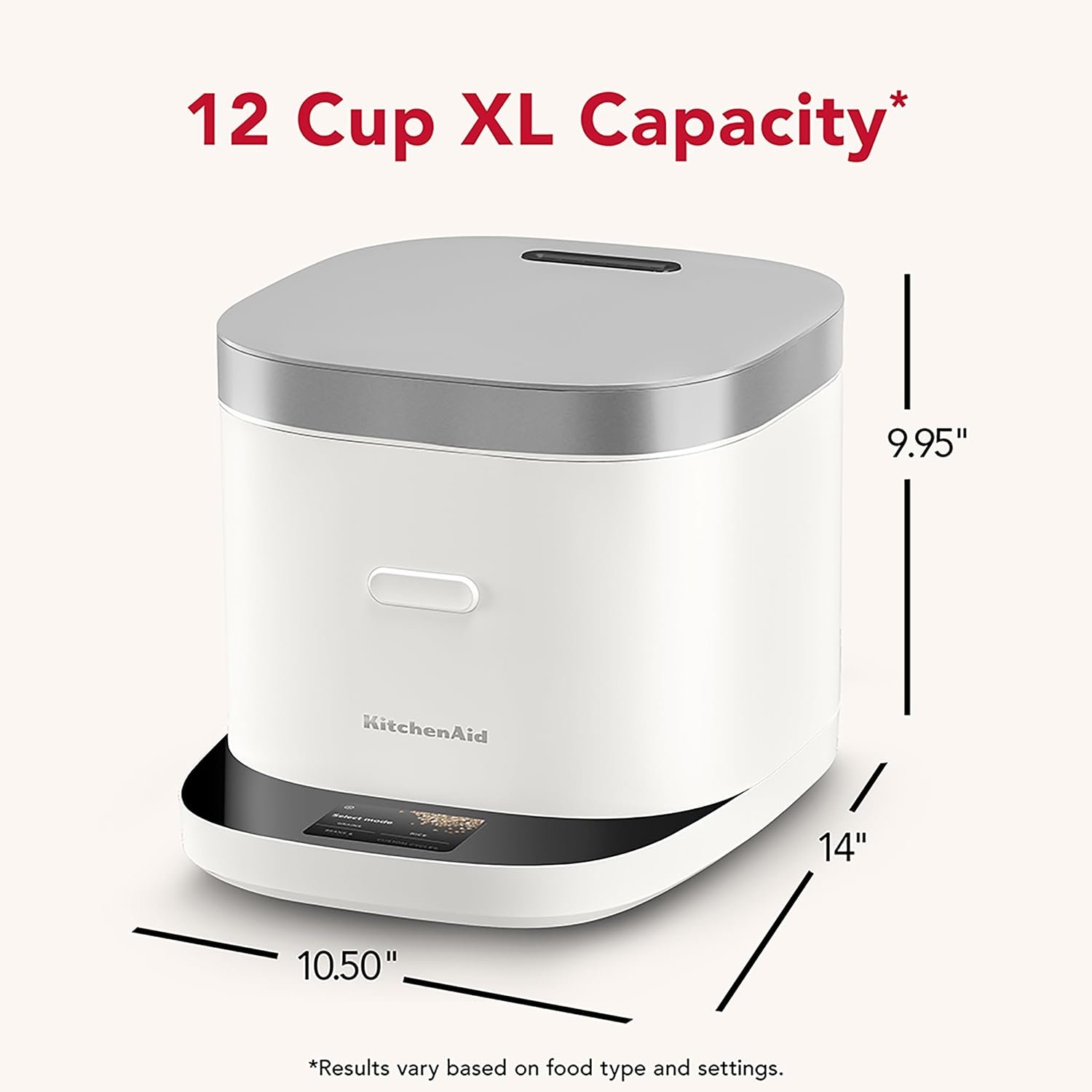 KitchenAid XL 12 Cup Grain and Rice Cooker, Integrated Scale, KGC2254PL - Image 2