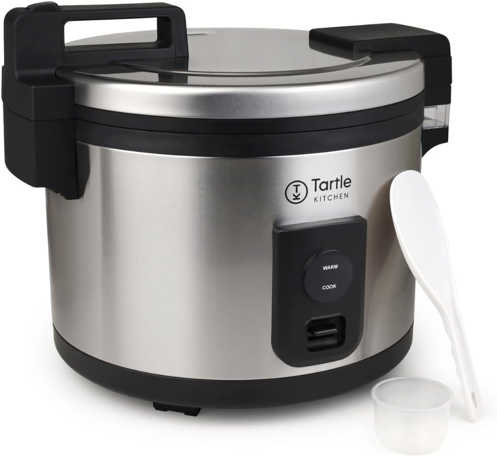 TK Commercial Rice Cooker 64 Cup - Large Capacity Nonstick Pot - Auto Warm - 1