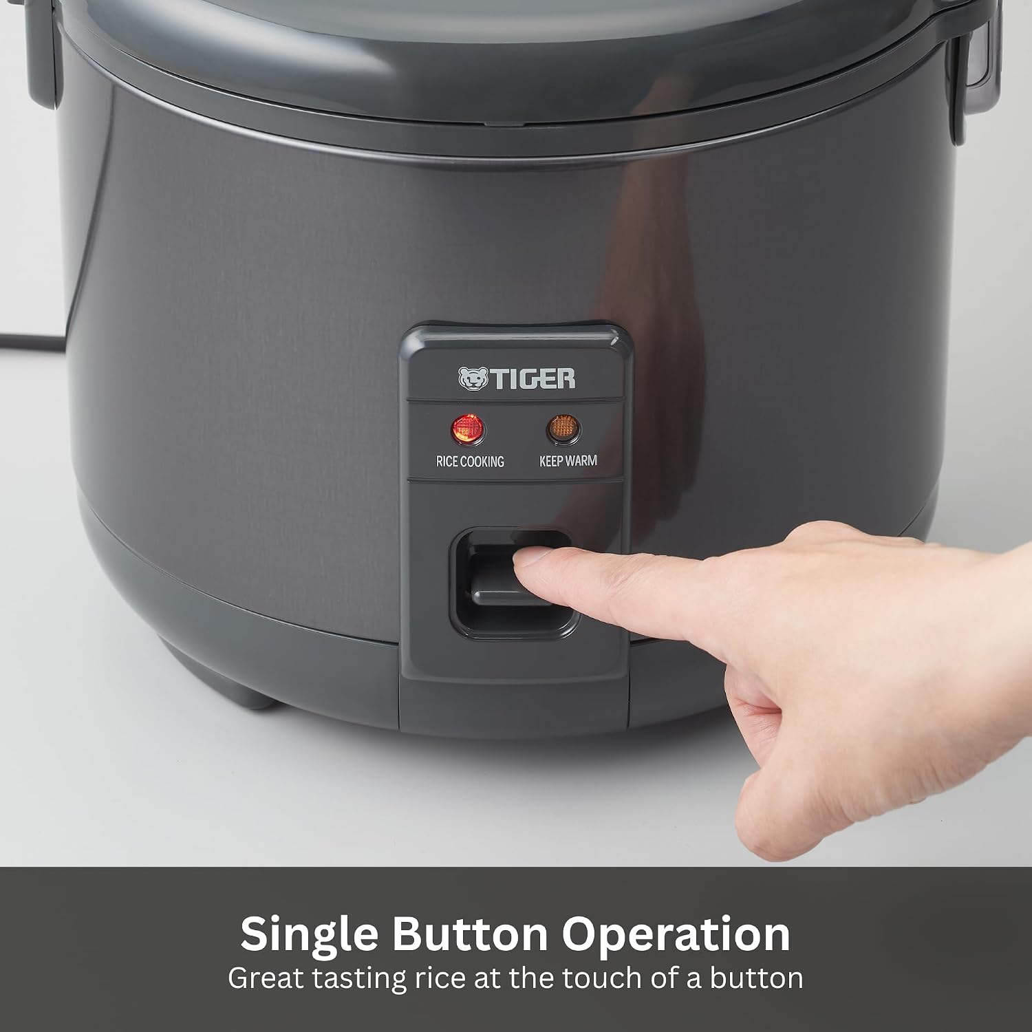 Tiger JNP-S10U-KY 5.5 Cup Capacity Rice Cooker with Non-Stick Inner Pot, Retractable Power Cord, and Keep Warm up to 12 hours, Black - Image 5